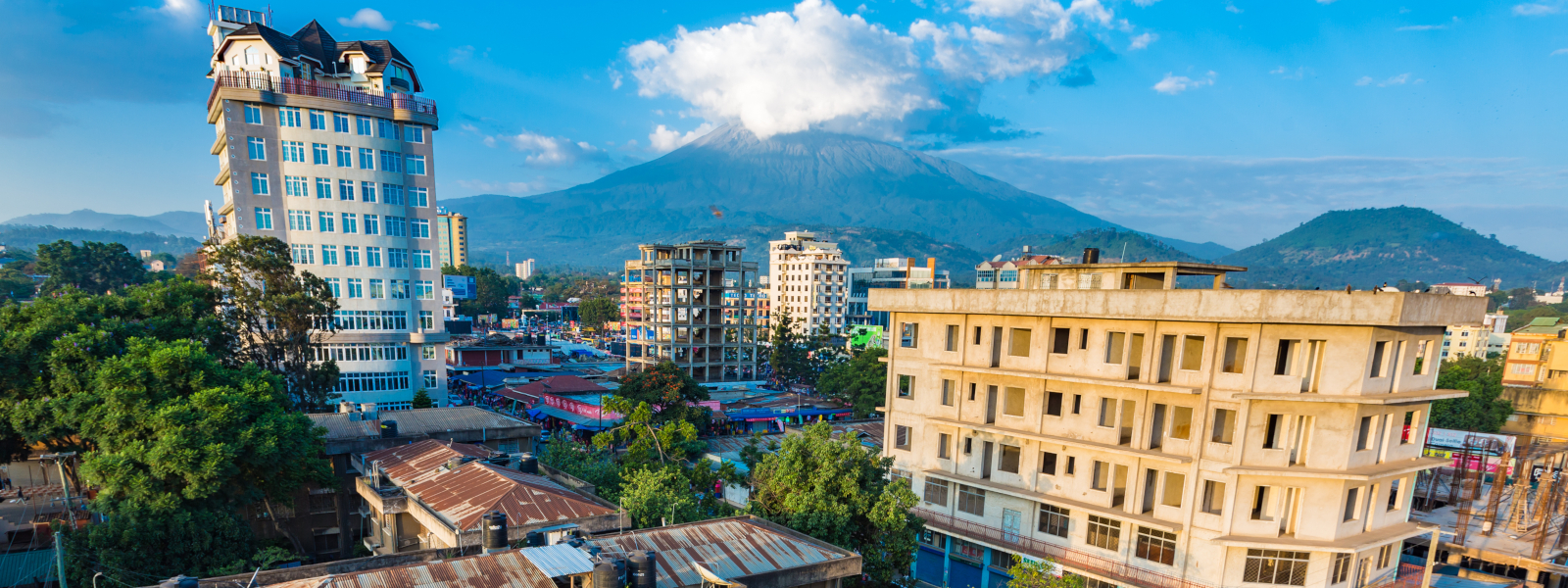 Arusha City in Tanzania